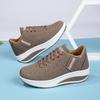 Rocking shoes women's shoes 2025 spring and autumn new leather walking mother shoes casual sports shoes platform foreign trade travel shoes