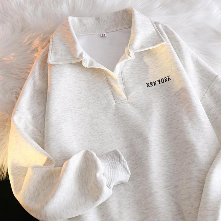 Neue dünne lockere Jacke Damen Langarm Hoodie Hongkong Stil Top