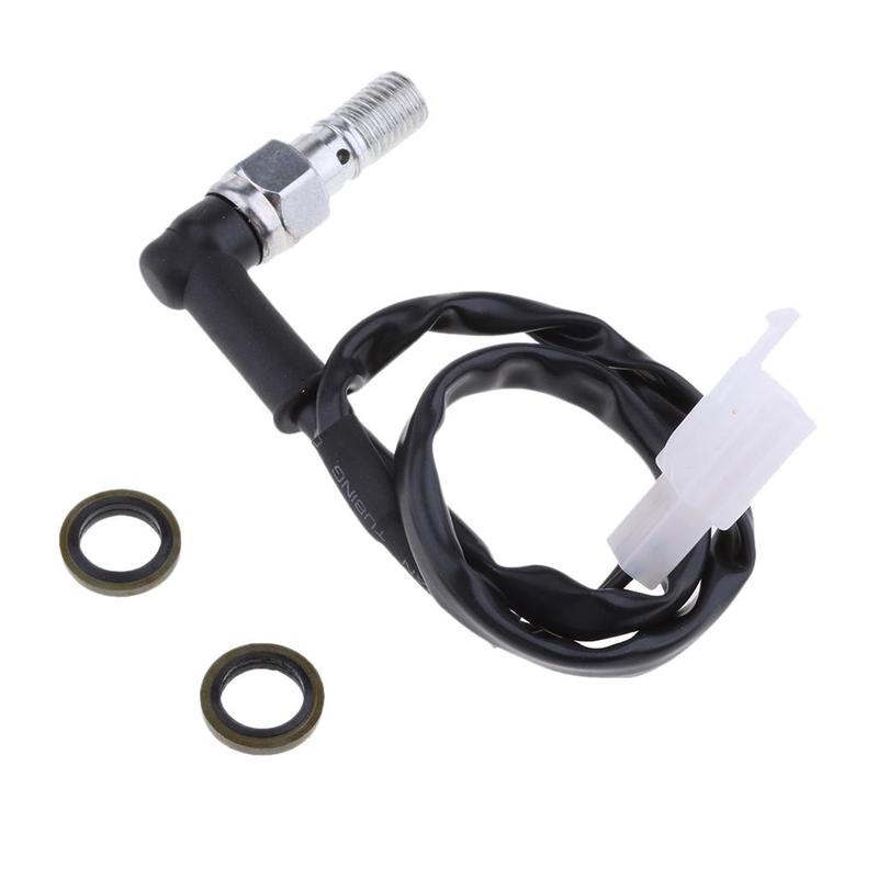 Universal 10mm x 1.0 Pitch Hydraulic Brake Light Switch Banjo Bolt for Street & Off-Road Motorcycle #B