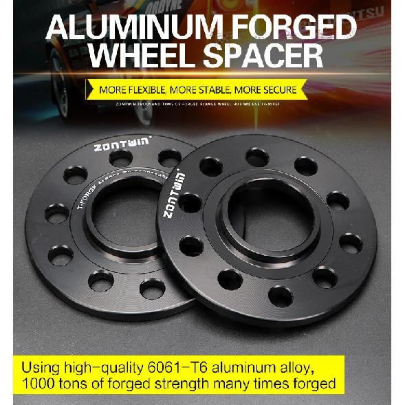2Pieces 3/5/810/12/20mm Wheel Spacer Adapter PCD 5x108 CB 65.1mm 5 Lugs Suit for Universal Car