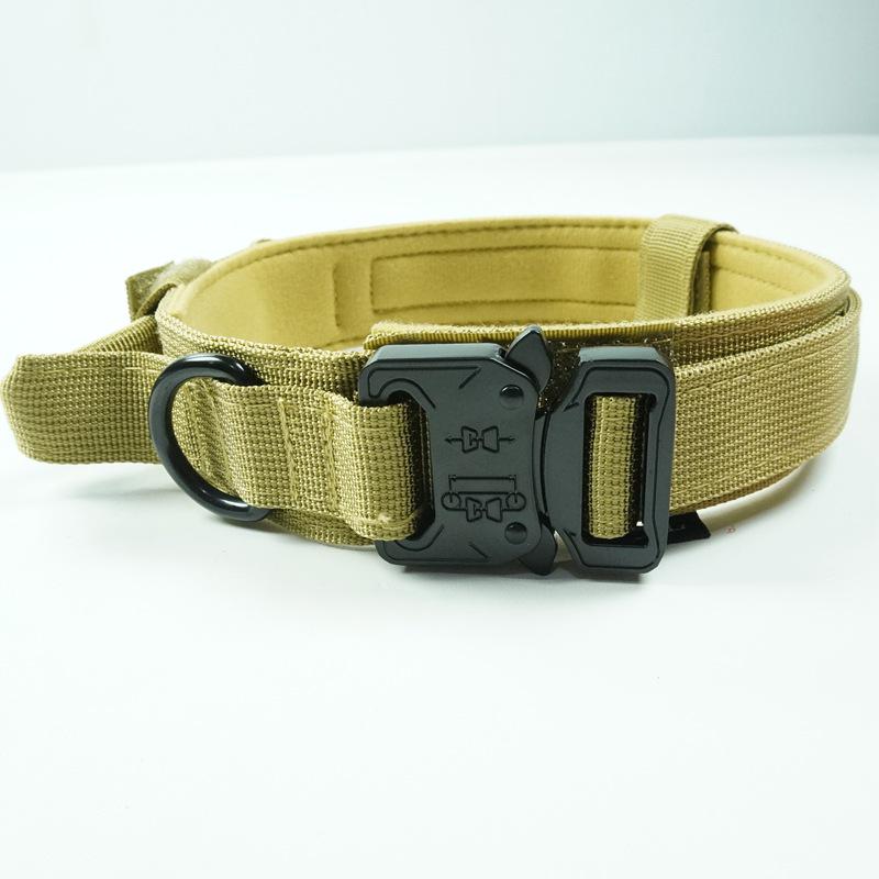 Military-Grade Tactical Dog Collar for Medium & Large Dogs - Durable Nylon for Training