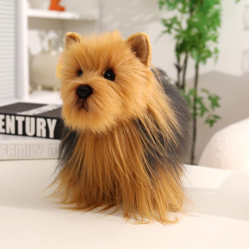Cute Realistic Yorkshire Beagle Plush Dog