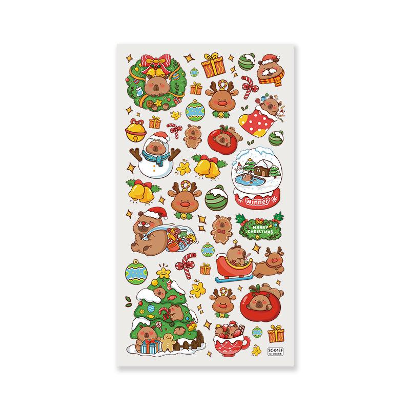 Sky Original Reindeer Pop-up Christmas Card Sticker: Cute DIY Phone Decoration