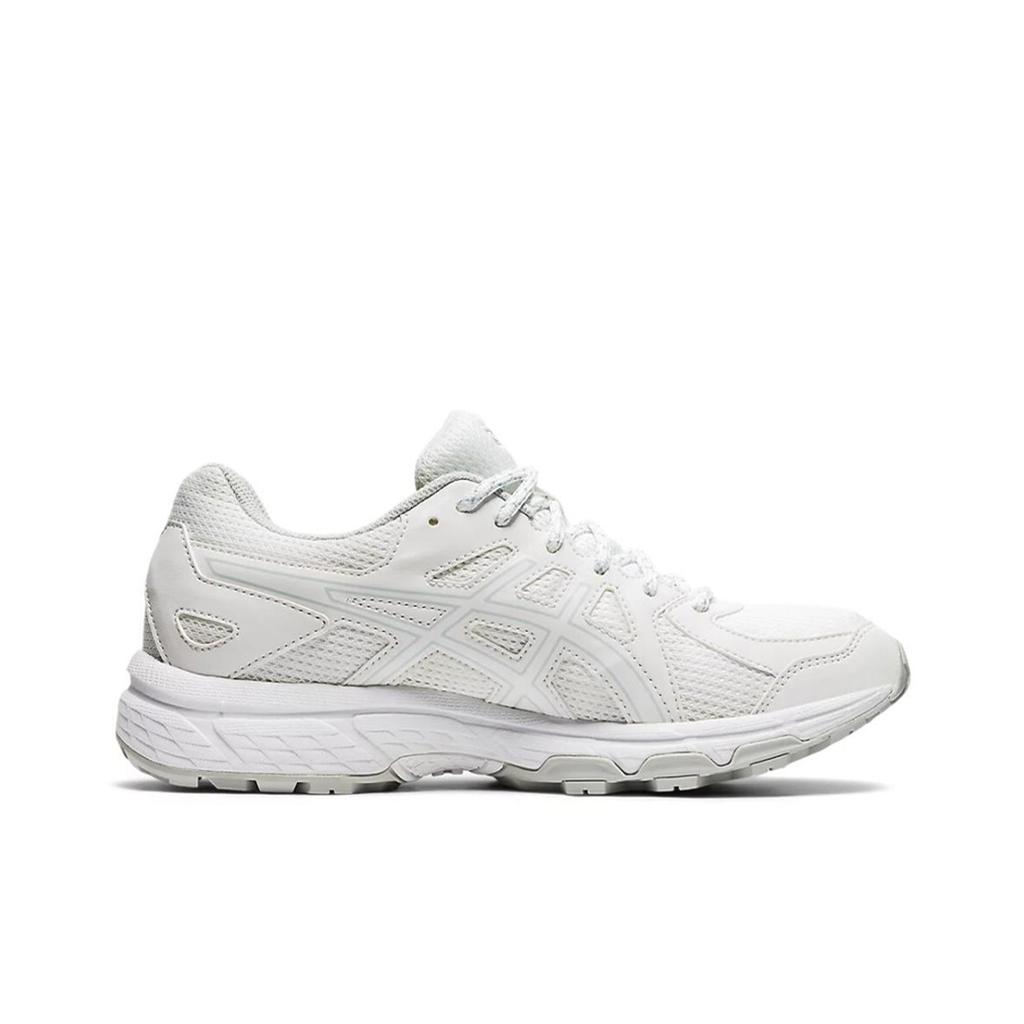 Asics Jog 100 Tissu Sport Classique Cuir Synthétique Tige Basse Chaussures de Running Basket Femme Blanc 1022A362-100