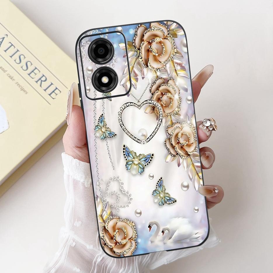 For Motorola Moto E13 Case Moto E14 E15 Cute Cat Rabbit Cartoon Cover Shockproof Phone Case For Motorola Moto E15 E 13 14 Fundas