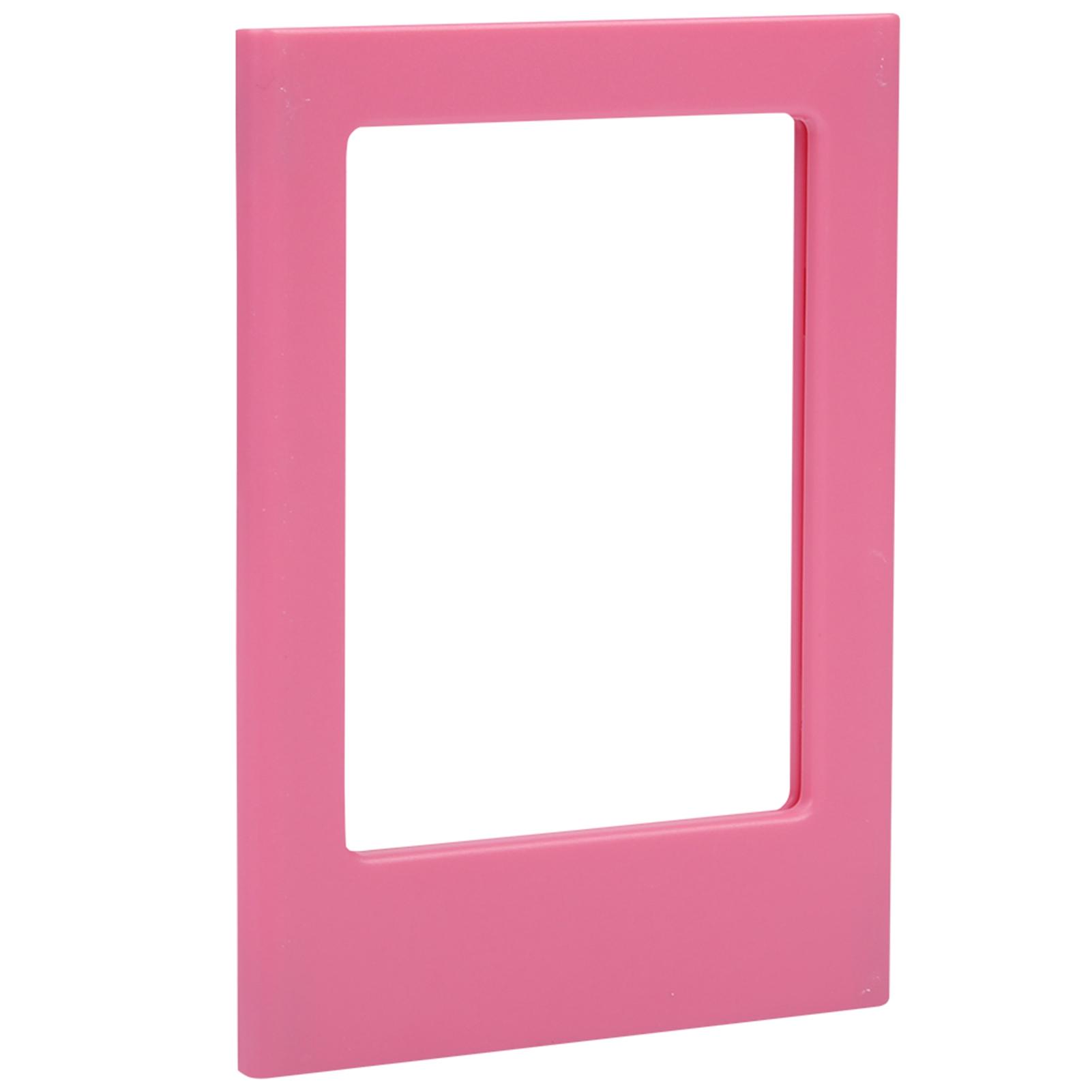 

Магнитная пластиковая мини-фоторамка, магнит на холодильник для фотографий Polaroid mini 3 дюйма (розовый) розовый