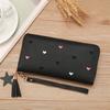 Portafogli lunghi da donna Portafogli di lusso con cuore d'amore per donna Porta carte con tasca per soldi Portafogli femminili Pochette per telefono