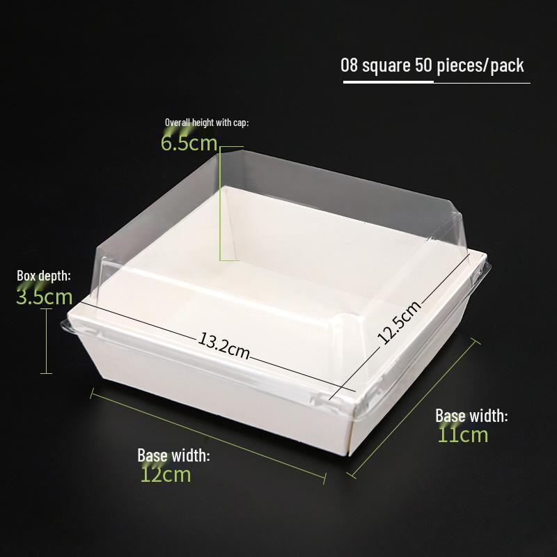 Rousong Xiaobei Pastry Box: Oil-Proof Takeout Container for Desserts, Snow Mei Niang, Puffs, and Cake Rolls.