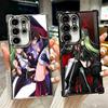 Code Geass Anime Plating Phone Case For Samsung Galaxy S24 S25 FE S26 Edge S23 Ultra S22 S21 Plus S20 Anti-Fall Airabag Cover