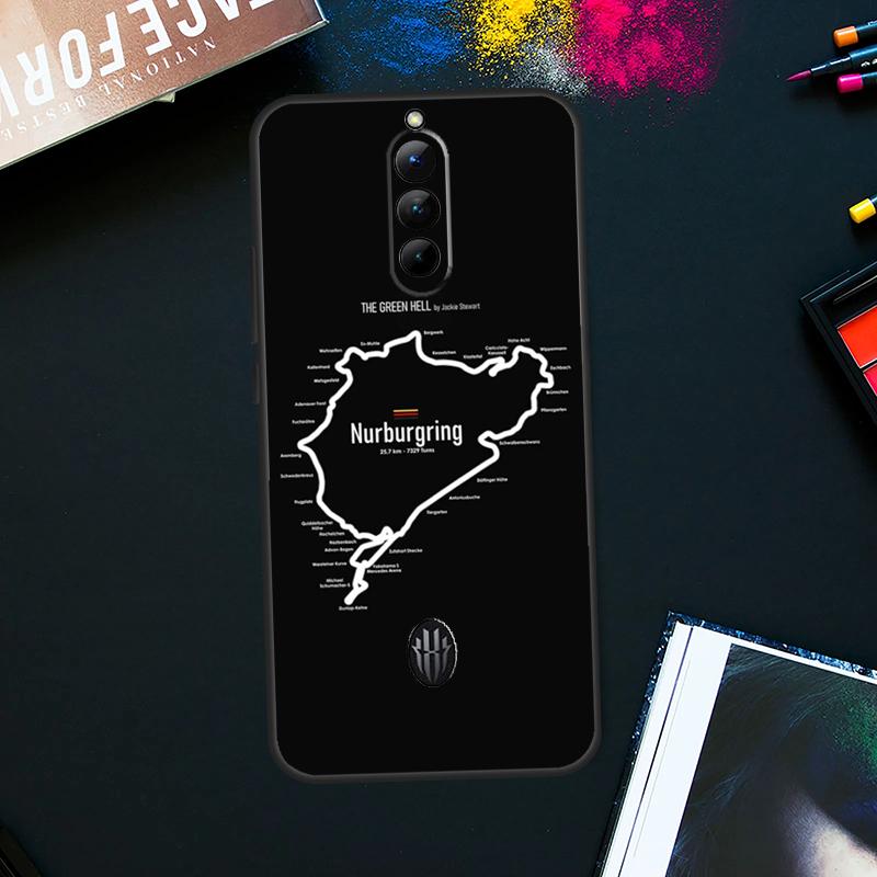 Nurburgring F1 Circuit Case For ZTE Nubia Red Magic 9 8 8S Pro Plus RedMagic 6S 7S Pro 6 7 Pro 5S 6R 5G Back Cover