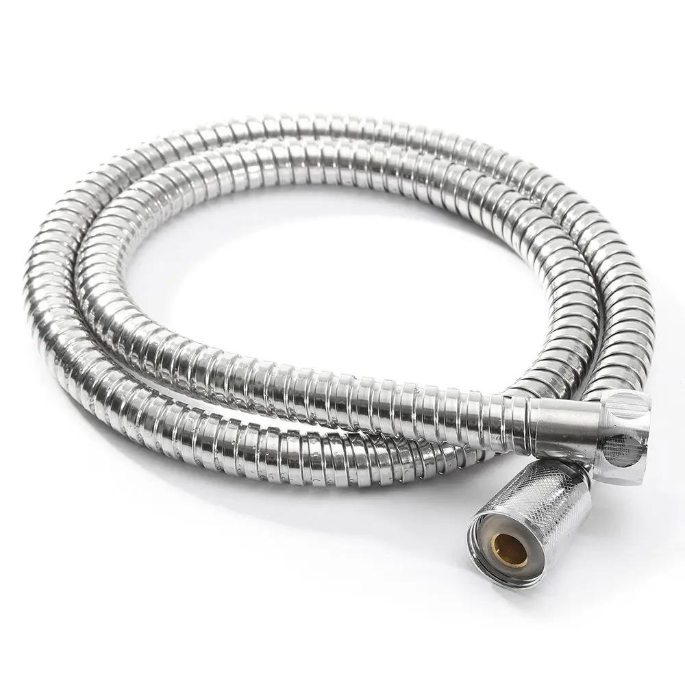 

Shower Head Tube Flexible Bathroom Pipe 2m Bath Accessories Flexible Stainless Steel Plumbing Hose