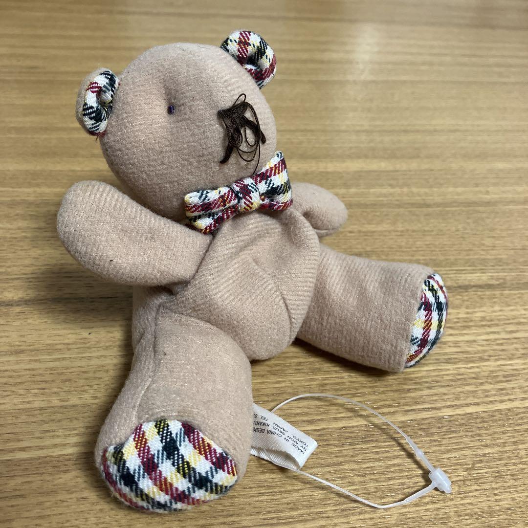 

[USED] Checkered Teddy Bear Mon Seuil Rare Vintage Retro Bear