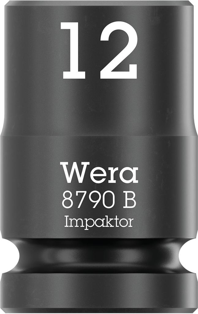 WERA Drive Hex Impact 12mm 30mm Overall 005503 3/8" Socket, Hex, Length,