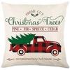 New Christmas Pillow Cover, Deer Snow Festival Decoration, Home Sofa, Living Room Pillow, Cushion Cover