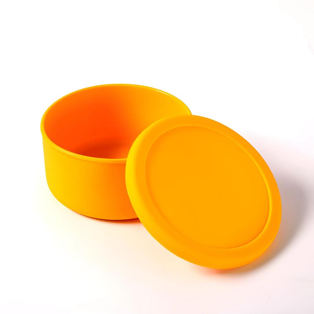 Portable Bento Box Food Grade Microwave Silicone Lunch Box Home Refrigerator Silicone Cooler