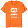 Retro I Have Two Titles Dad And Grandpa T Shirt French Texts Papa And Papy Gift Clothing 100% Cotton Soft Tee Tops EU Size