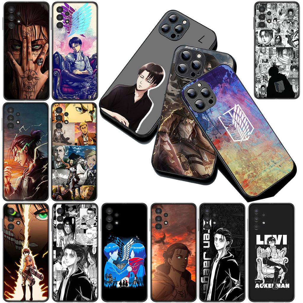 Eren Jaeger Levi Attack On Titan Phone Case for Apple iPhone 17 16 14 15 Plus Pro Max 16E ProMax + 15Plus 15+ 16+ Cover