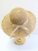 Ladies' Summer Solid Color Hollow Out Large Brim Beach Sun Hat, Pure Straw Crochet Sun Hat Suitable For Hiking