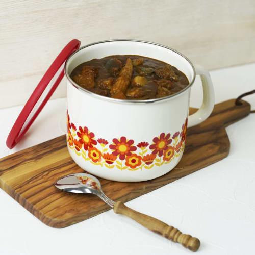 Fuji Horo Stock Pot, Induction Compatible, Memories Sunflower Pattern