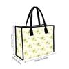Light Green Butterfly Print Tote Bag Casual Large Capacity Women Daily Shopping Portable Canvas Handbag