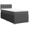 Maison Exclusive - Sommier à lattes de lit avec matelas Gris foncé 80x200 cm Tissu