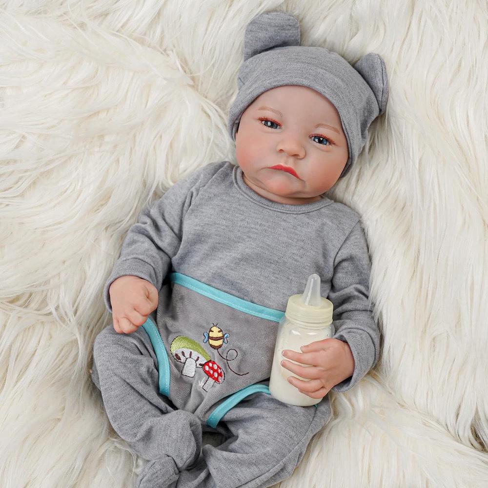 18" Silicone Reborn Baby Doll - Waterproof Levi Model
