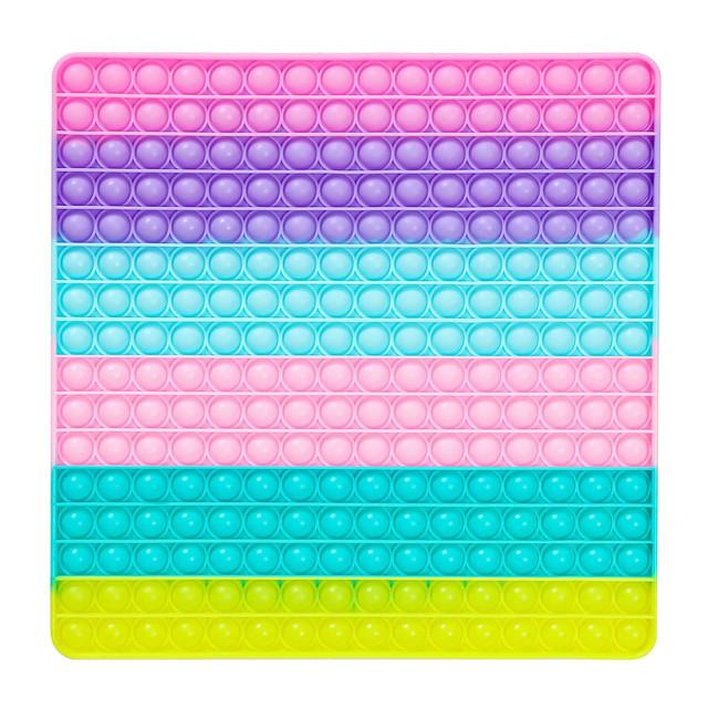 Reusachtige Grote Antistress Push Bubble Regenboog Hart 20-50CM Fidget Speelgoed Groot Simpel Dimmer Figet Speelgoed Kinderen Kuiltje Tie Dye Spel Cadeau