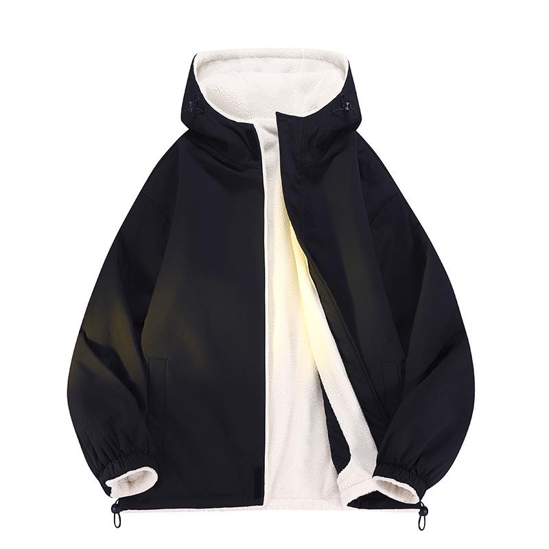 Unisex Double-Sided Lambswool Cotton Jacket - Trendy Autumn/Winter Plus-Size Thick Warm Coat