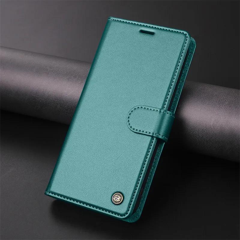 Magnetic Flip PU Leather Case For iPhone 17 16 Pro Air 16E 15 14 13 12 11 Pro Max XR XS Plus 7 8 SE Wallet Card Cover Coque