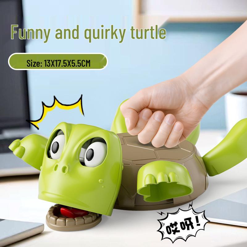 Douyin Popular Wide-Eyed Turtle Coaster & Double-Sided Water Gun Gyroscope Toy