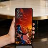 Cool I-Invincible Art Soft Silicone Black Cover Phone Case For Samsung Galaxy A73,A72,A71,A70,A53,A52,A51