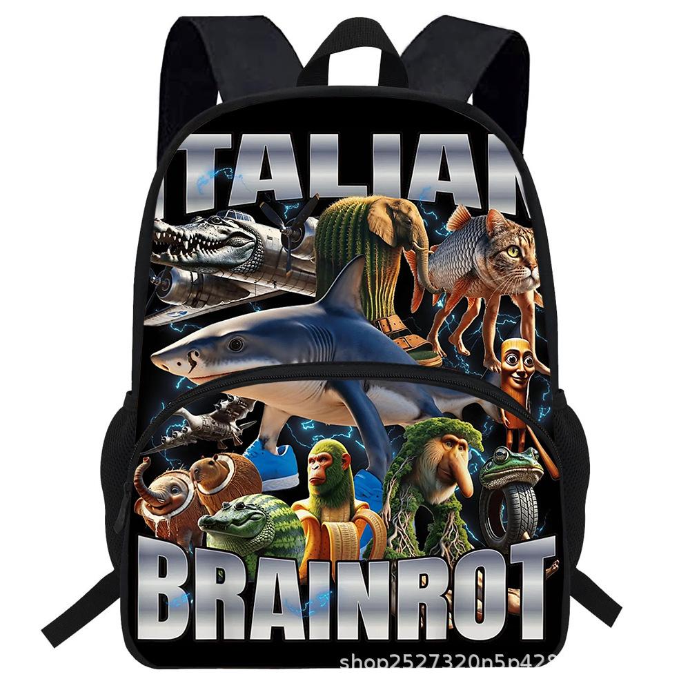 Stickman Italian Brainrot Backpack