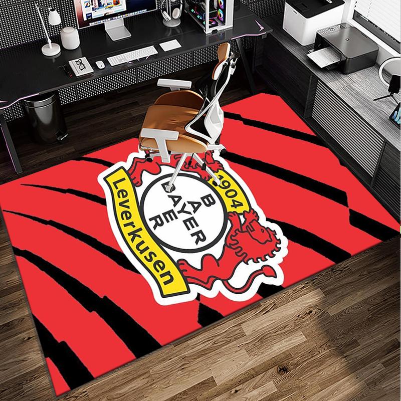 Fußballverein Wappen Löwe Büro Teppich Stuhlmatte, Spielteppich, Geeignet für Eingangsbereich, Schlafzimmer, Wohnzimmer, Schreibtisch, Weihnachtsgeschenk