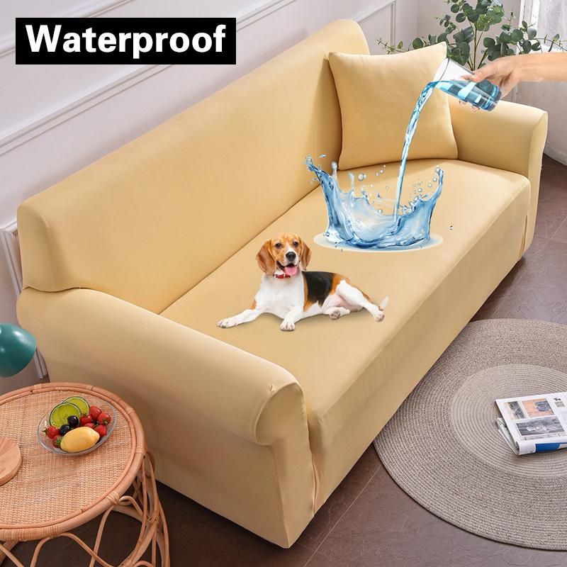 Water-Resistant Sofa Protector Elastic Sofa Cover Adjustable Armchair Couch Cover Corner Sofa Slipcover Furniture Protector 1Pc