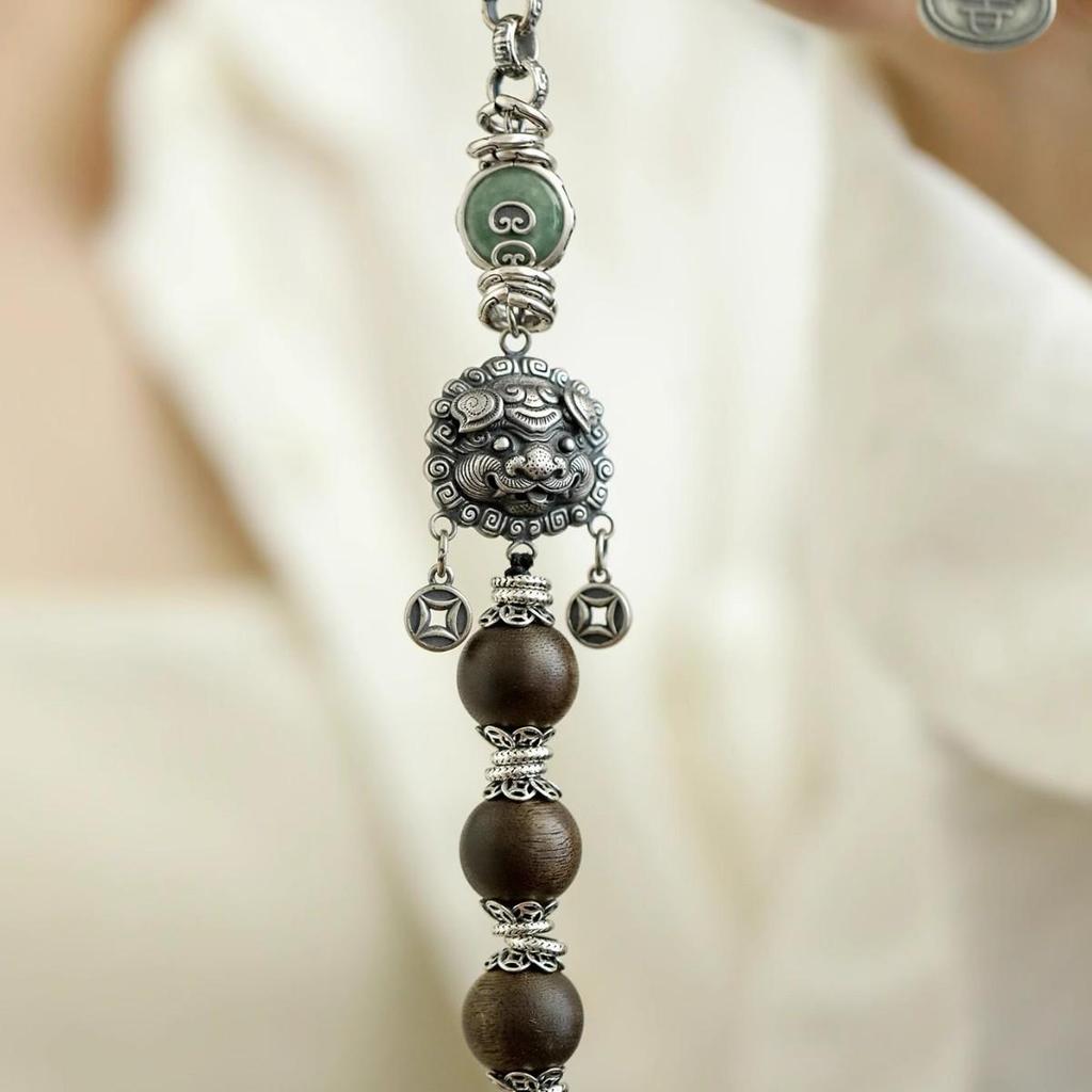 Used S925 Sterling Silver Golden Lion Tassel Bracelet - Women's Simple & Versatile Accessory