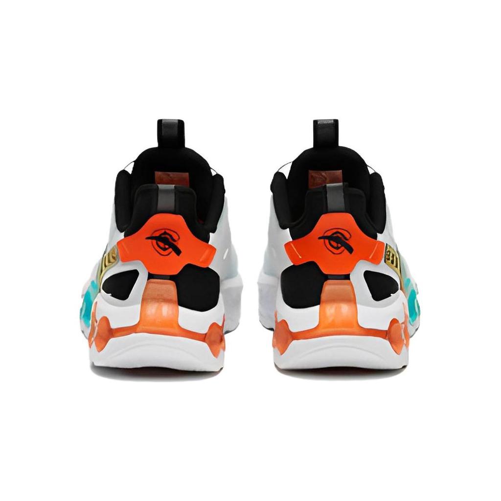 Anta Kids Energy Ring 8.0 Non-Slip Shock Absorbing Wear-Resistant Low-Top Running Shoes Kids sneaker White Orange 312325580-5