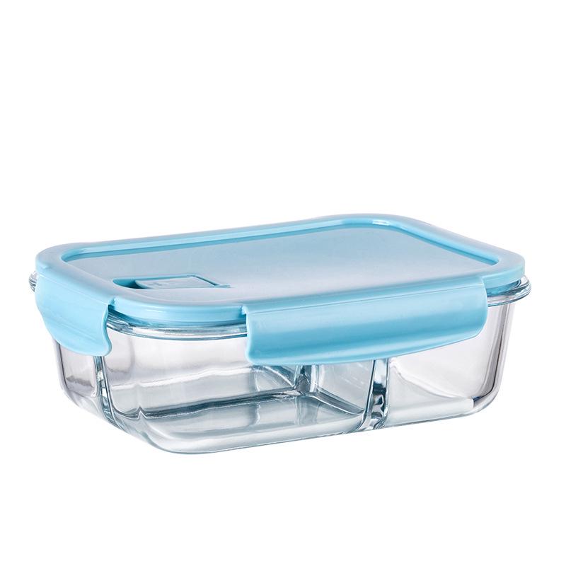 Microwave-Safe Glass Lunch Container with Lid - Portable Bento & Salad Bowl