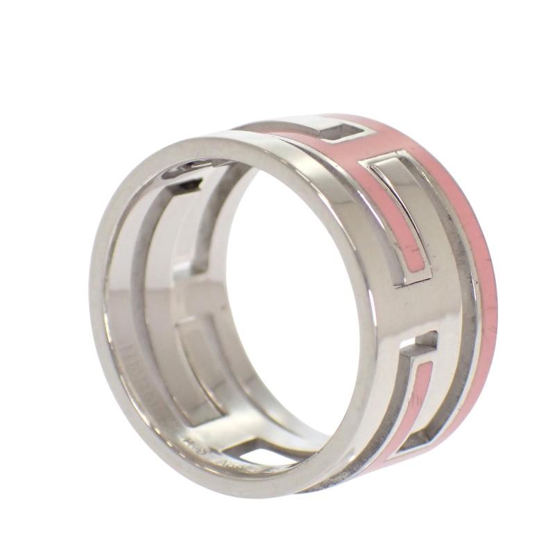 HERMES  #11(JP Size)  Ring Pink Silver925 Women
