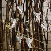 6pcs with Hanging Rope Christmas Angel Pendant Electroplated Christmas Angels Figurine  New Year