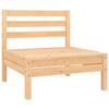 VidaXL Bois de Pin Massif Salon de Jardin 7 pcs Mobilier de Patio Meubles d'Extérieur Mobilier de Jardin Ensemble de Meubles 3083344