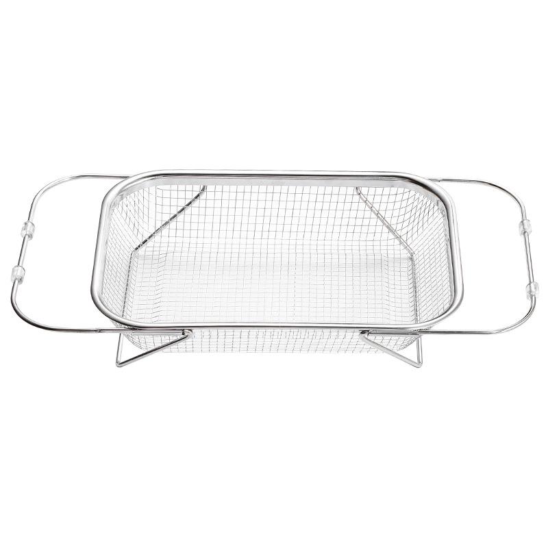 Stainless Steel Telescopic Sink Dish Rack and Vegetable Drain Basket