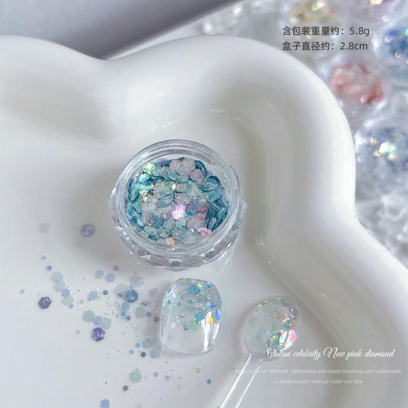 Ins Style Nail Art Glitter Sequins Set DIY Manicure Decorations