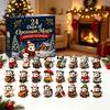 Christmas Theme Advent Calendar 2026 Calendar, 24-Day Acrylic 2D Ornament Set with Collection Gifts Animal Figures, Tree Hanging Decor, Holiday