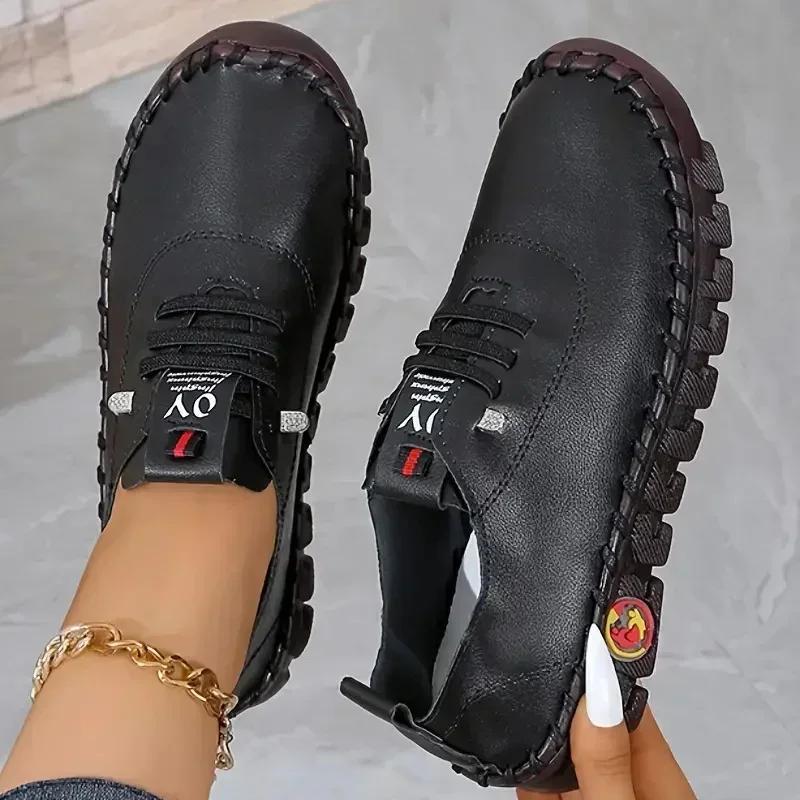 Women Sneakers 2026 New Designer Shoes Loafers Soft-soled Roman Breathable Outdoor Women Retro Big Size Single Shoes for Women