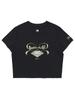 BBC EARTH W Ribbon Short Sleeve Round_Black