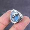 Aquamarine Handmade 925 Sterling Silver Jewelry Ring Size 6 Gift For Her K0r89