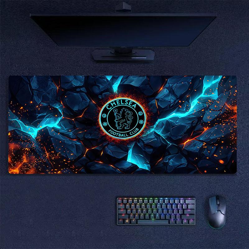 Chelsea Large Gaming Table Cushion Non-slip Laptop Tablet Big Mousepad XXL Mat Mini PC Playmat With Lock edge