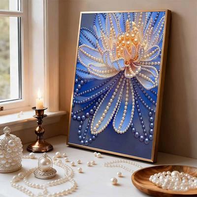 DIY Sada na malování korálky Vzor kvetoucích květin Domácí dekorace Ruční lepení diamantů Kreativní plátno Korálkové umění Malířské řemesla Perfektní dárek