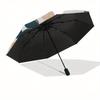 Mickey Mouse,Minnie Mouse Automatic Folding Umbrella - Simple 8-Rib Design, Bright Cartoon Pattern, Durable Iron Frame, Suitable For Travel,