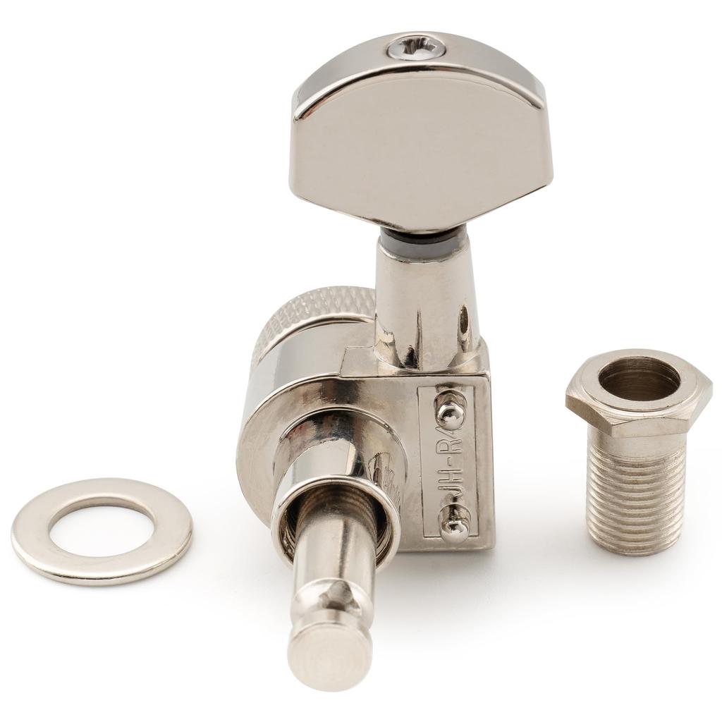 Musiclily Pro Locking Tuner Set with Square Tuners for Electric Nickel 6-Piece Strat/Telecaster Guitars,